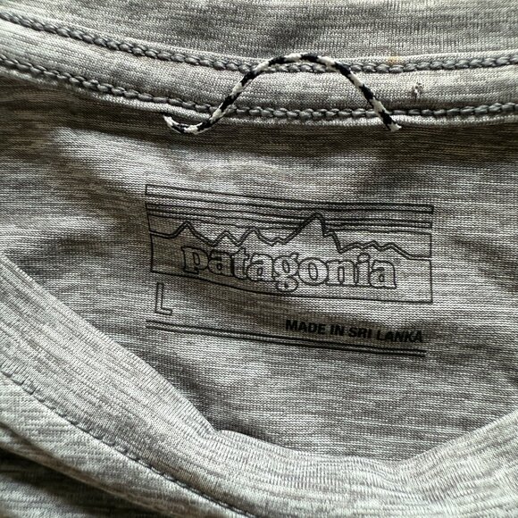 Patagonia Capilene Cool Daily Short Sleeve Shirt Men/W Lge Heather Gray SPF 50+ - Picture 2 of 7